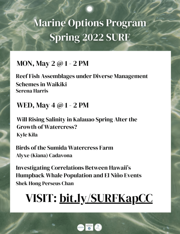 You are currently viewing Farm to Ocean Research in the Marine Options Program: May 2 & 4 @ 1pm