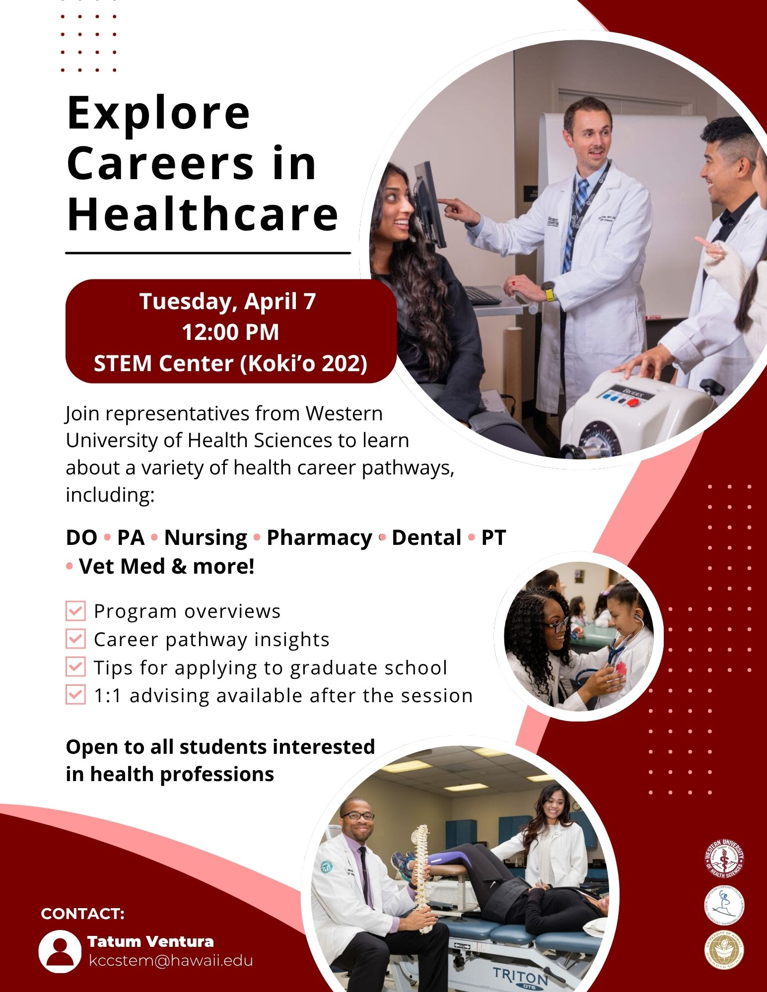 You are currently viewing Health Professions Information Session | STEM Center Event